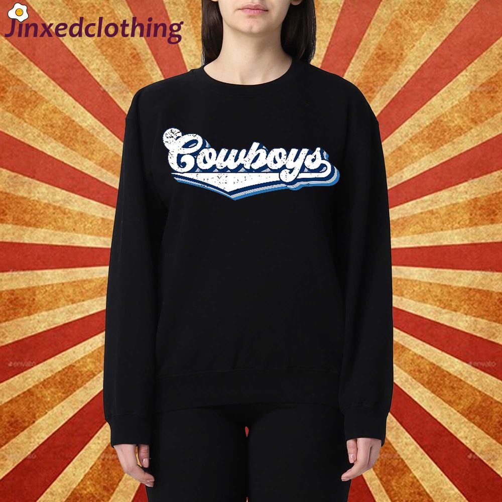 Cowboys Football Sweatshirt Dallas Fan Crewneck Shirt Cowboys Sweatshirt 